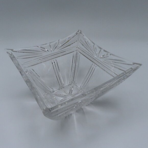Waterford Marquis Odyssey Square Cut Crystal Glass Candy Bowl Nut Dish Dining - Picture 4 of 9